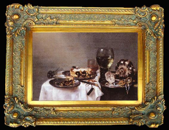 framed  HEDA, Willem Claesz. Breakfast Table with Blackberry Pie, Ta012-2